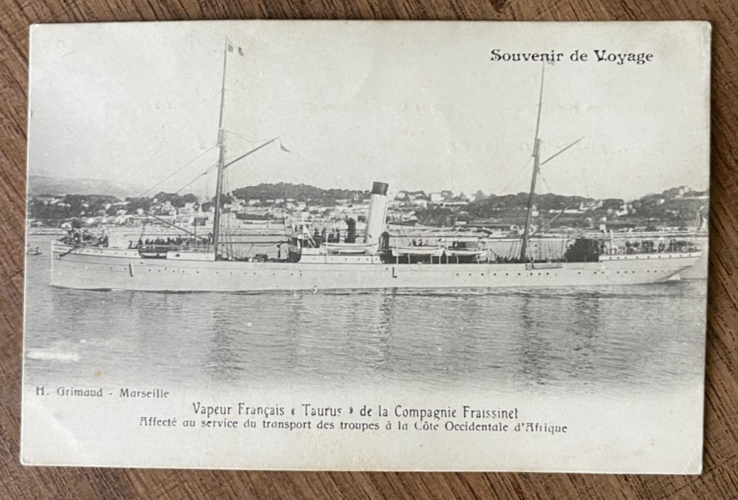 Cpa Postcard - French Steam Taurus From The Fraissinet Company Cpa Postcard - French Steam Taurus From The Fraissinet Company