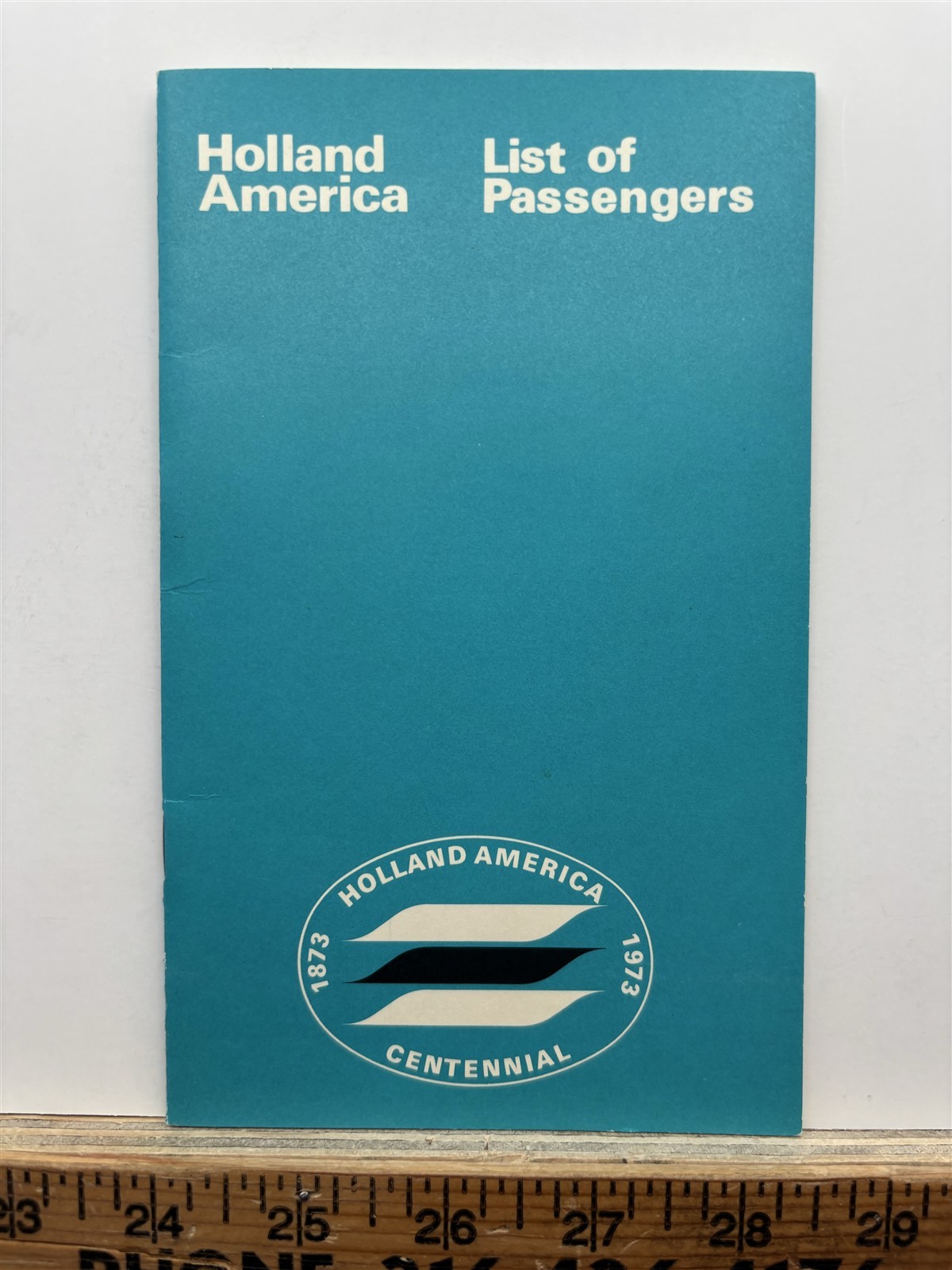 1973 Holland America Cruise Passenger List Rotterdam NY to Ft Lauderdale Vintage 1973 Holland America Cruise Passenger List Rotterdam NY to Ft Lauderdale Vintage
