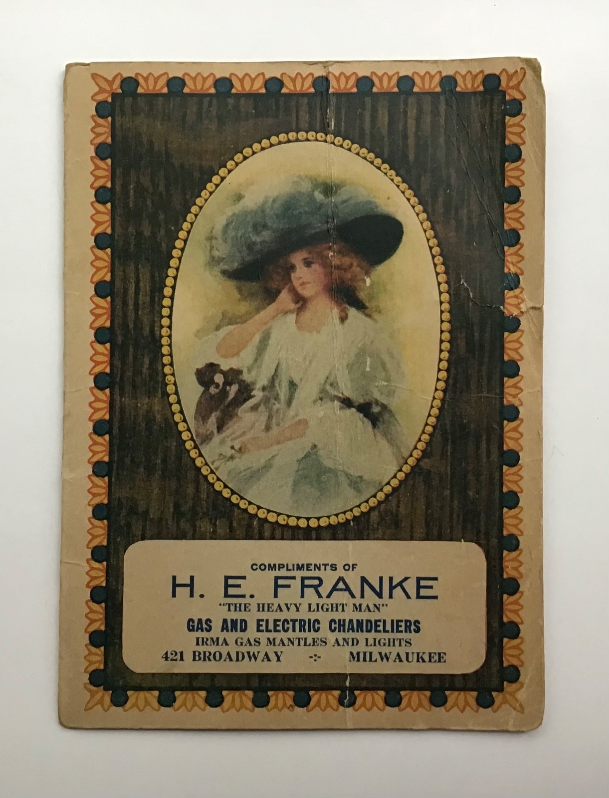 Antique 1911 Hand Sewing Needles Advertising Calendar H E Franke Milwaukee Antique 1911 Hand Sewing Needles Advertising Calendar H E Franke Milwaukee