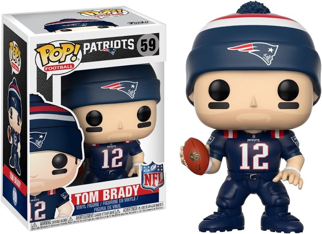 Funko POP Tom Brady 59 NFL Football New England Patriots Color Rush Figure