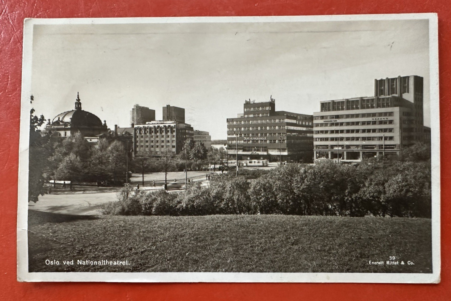 1939 OSLO NORWAY NATIONAL THEATRE ~ Pre-WWII Vintage Postcard ~ Mailed to USA 1939 OSLO NORWAY NATIONAL THEATRE ~ Pre-WWII Vintage Postcard ~ Mailed to USA