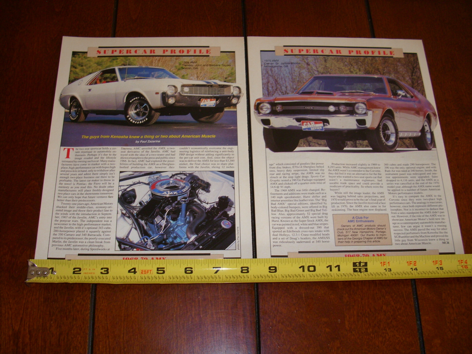 1968 1969 1970 AMC AMX ORIGINAL 1988 ARTICLE 1968 1969 1970 AMC AMX ORIGINAL 1988 ARTICLE