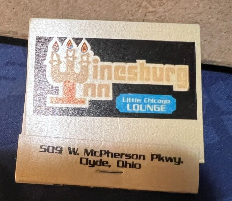 MATCHBOOK COVER-----WINESBURG INN----509 W. MCPHERSON----CLYDE OHIO MATCHBOOK COVER-----WINESBURG INN----509 W. MCPHERSON----CLYDE OHIO