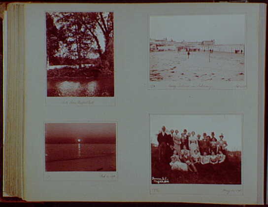 Photo:New York City 1890s Snapshot Photo Album Beach Portraits Trees