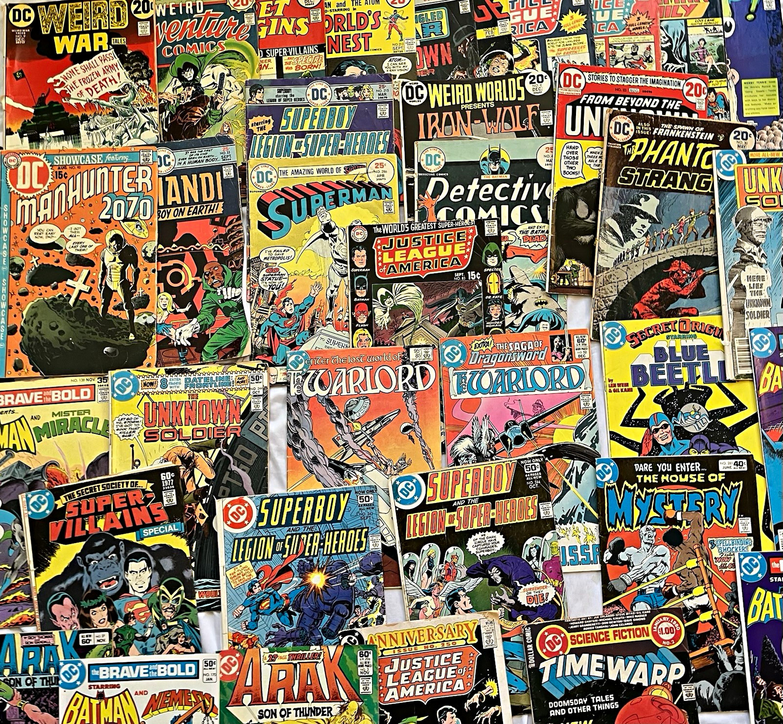 DC Comics Bronze Age Comic Book Lot Batman Superman Blue Beetle JLA Kirby DC Comics Bronze Age Comic Book Lot Batman Superman Blue Beetle JLA Kirby