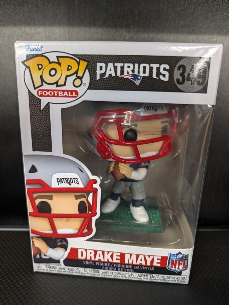 Funko POP Drake Maye New England Patriots NFL Figure #349