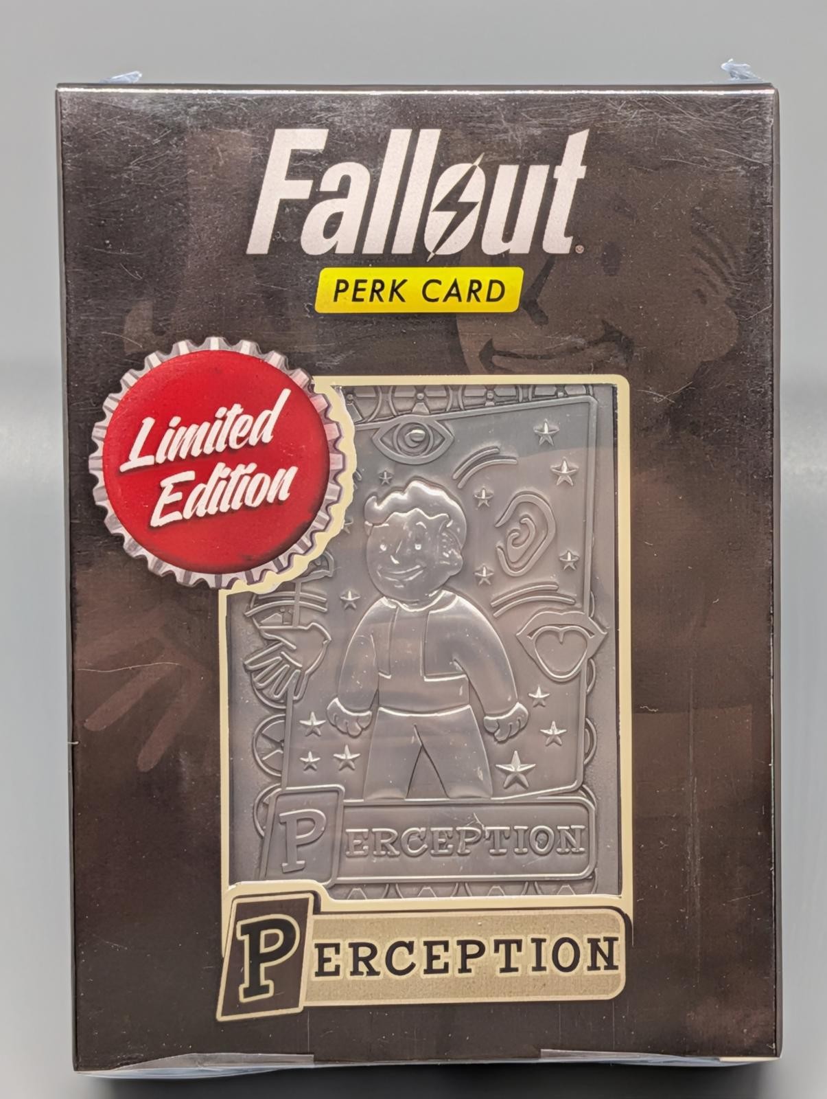 Fallout Perk Card - Limited Edition Perception Metal Perk Card Fallout Perk Card - Limited Edition Perception Metal Perk Card
