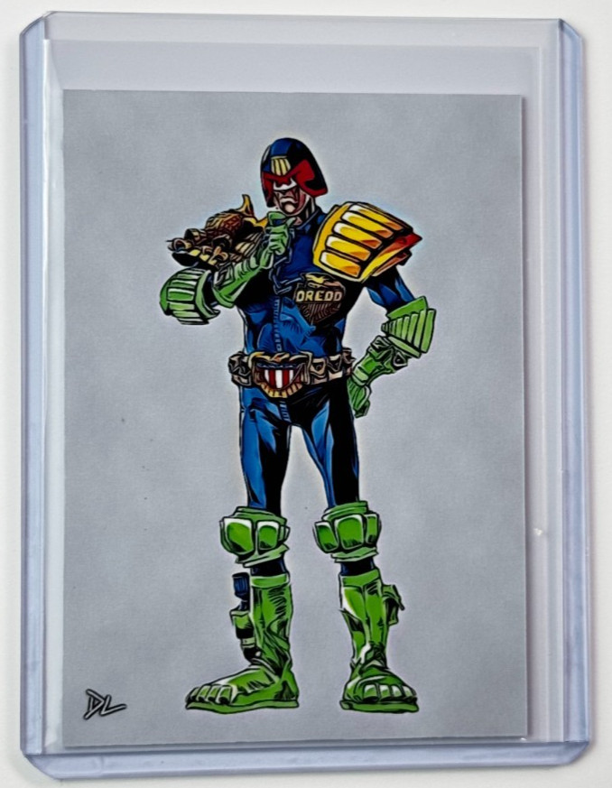 Judge Dredd Limited Edition Artist Signed “2000 AD” Trading Card 3/10 Judge Dredd Limited Edition Artist Signed “2000 AD” Trading Card 3/10