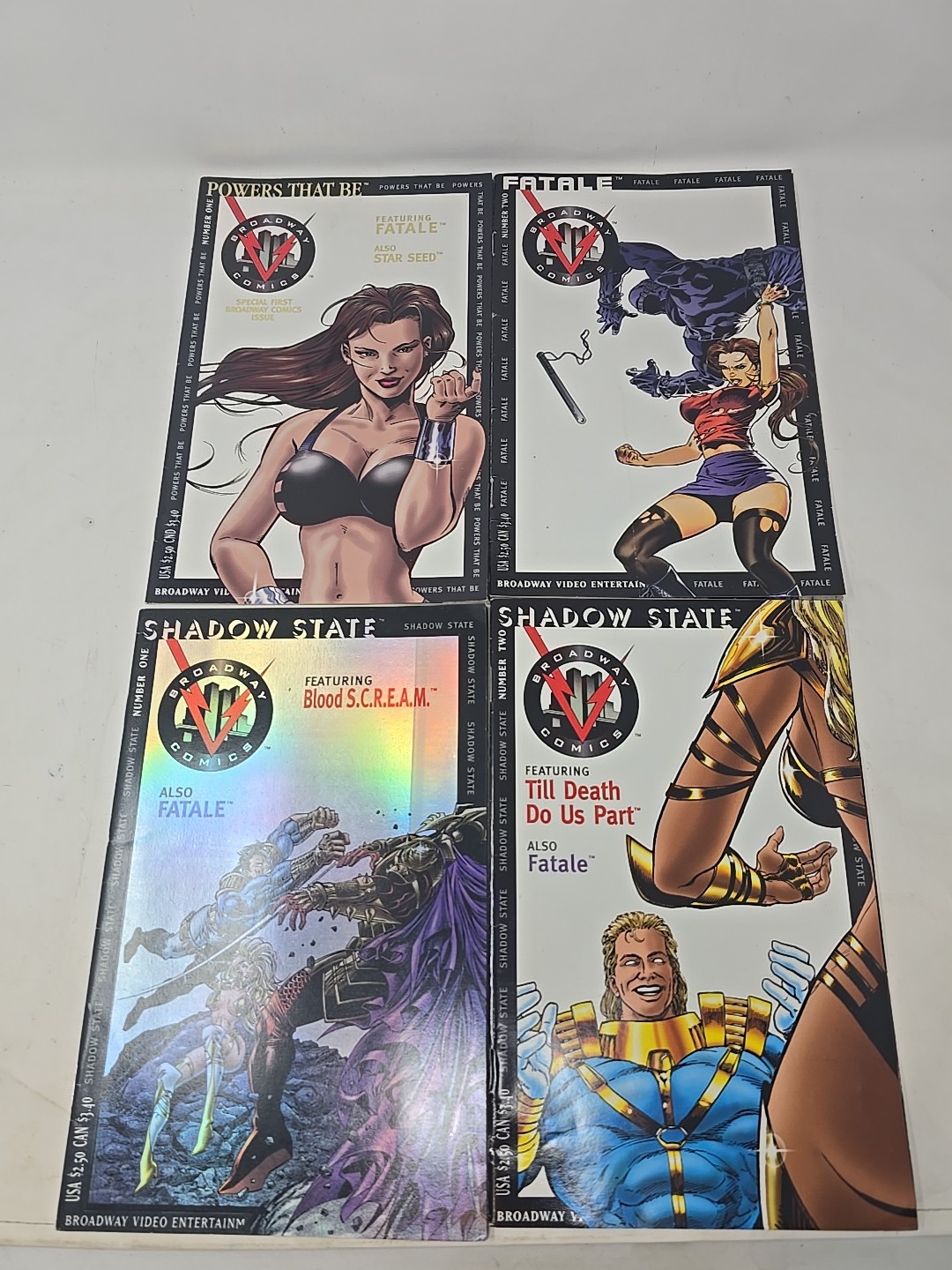 Broadway Comics Book Bundle Vintage Adult Themed Lot Of 4 Fatale Shadow State Broadway Comics Book Bundle Vintage Adult Themed Lot Of 4 Fatale Shadow State