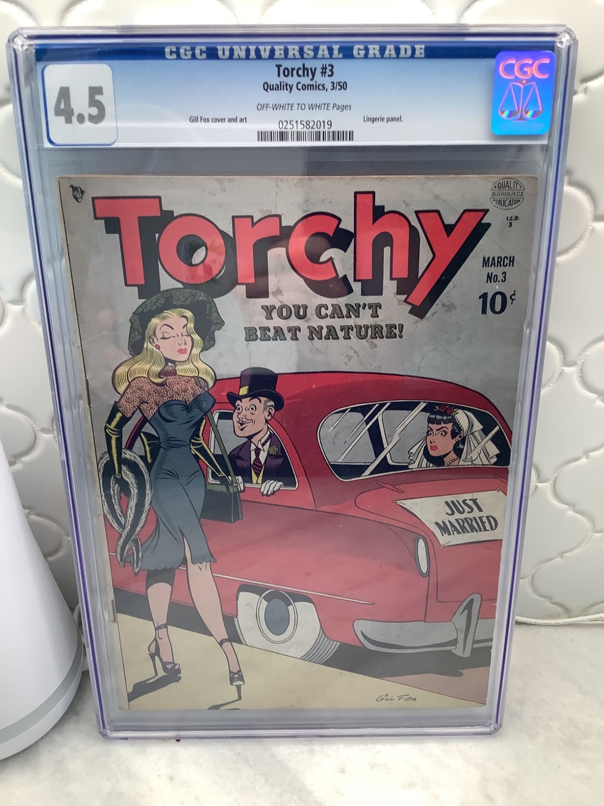 Torchy #3 - 1950 - Gill Fox Bill Ward Sexy CGC 4.5 golden age