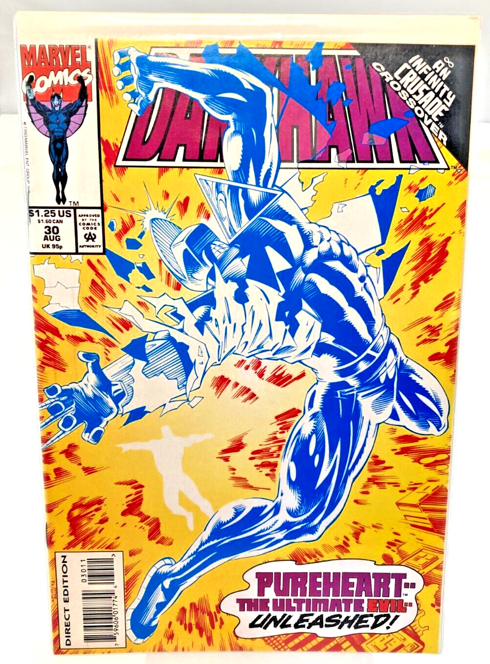 Marvel Comics DarkHawk Pureheart The Ultimate Evil Unleashed Issue #30 1993