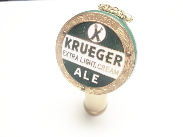 Circa 1940s Krueger Extra Light, Cream Ball Knob w/Reverse Crown, New Jersey Circa 1940s Krueger Extra Light, Cream Ball Knob w/Reverse Crown, New Jersey