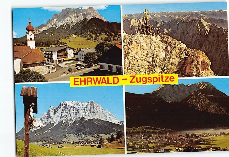 Postcard Zugspitze Ehrwald Austria