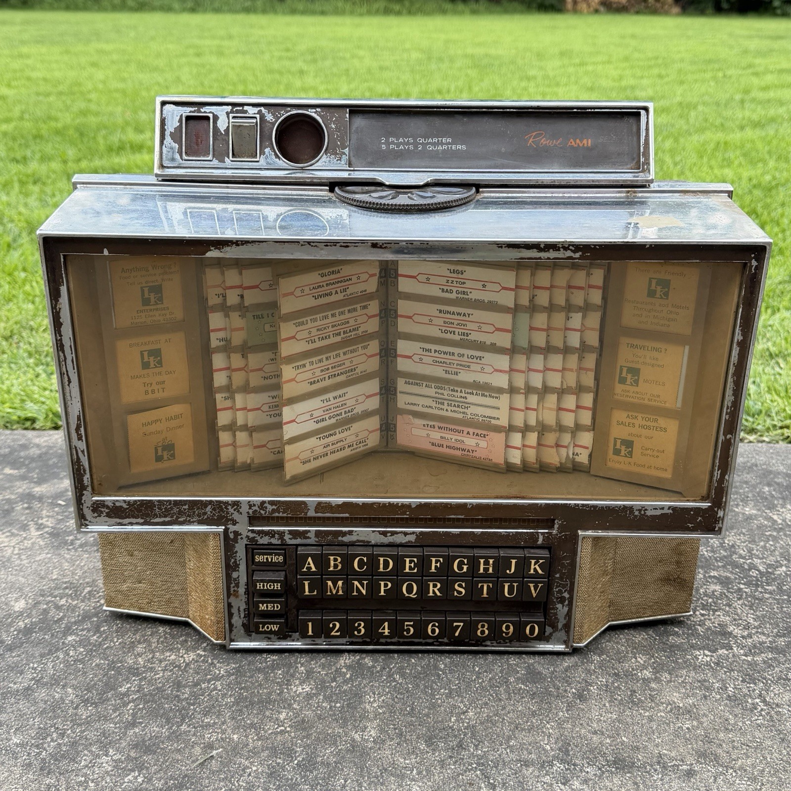 Vintage Rowe AMI Counter Wallbox Jukebox WRA-200 Music - FOR PARTS/REPAIR Vintage Rowe AMI Counter Wallbox Jukebox WRA-200 Music - FOR PARTS/REPAIR