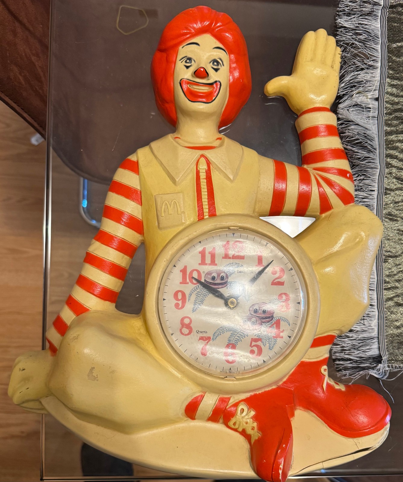 Vintage 1981 Ronald McDonald Burwood 2499 Wall Clock McDonald’s AS-IS