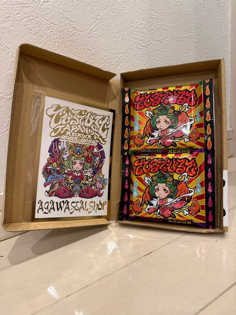 Set of 2 AGAWA Devil de Oumagatoki Japan Amazing Moving Hologram Sticker w/Card Set of 2 AGAWA Devil de Oumagatoki Japan Amazing Moving Hologram Sticker w/Card