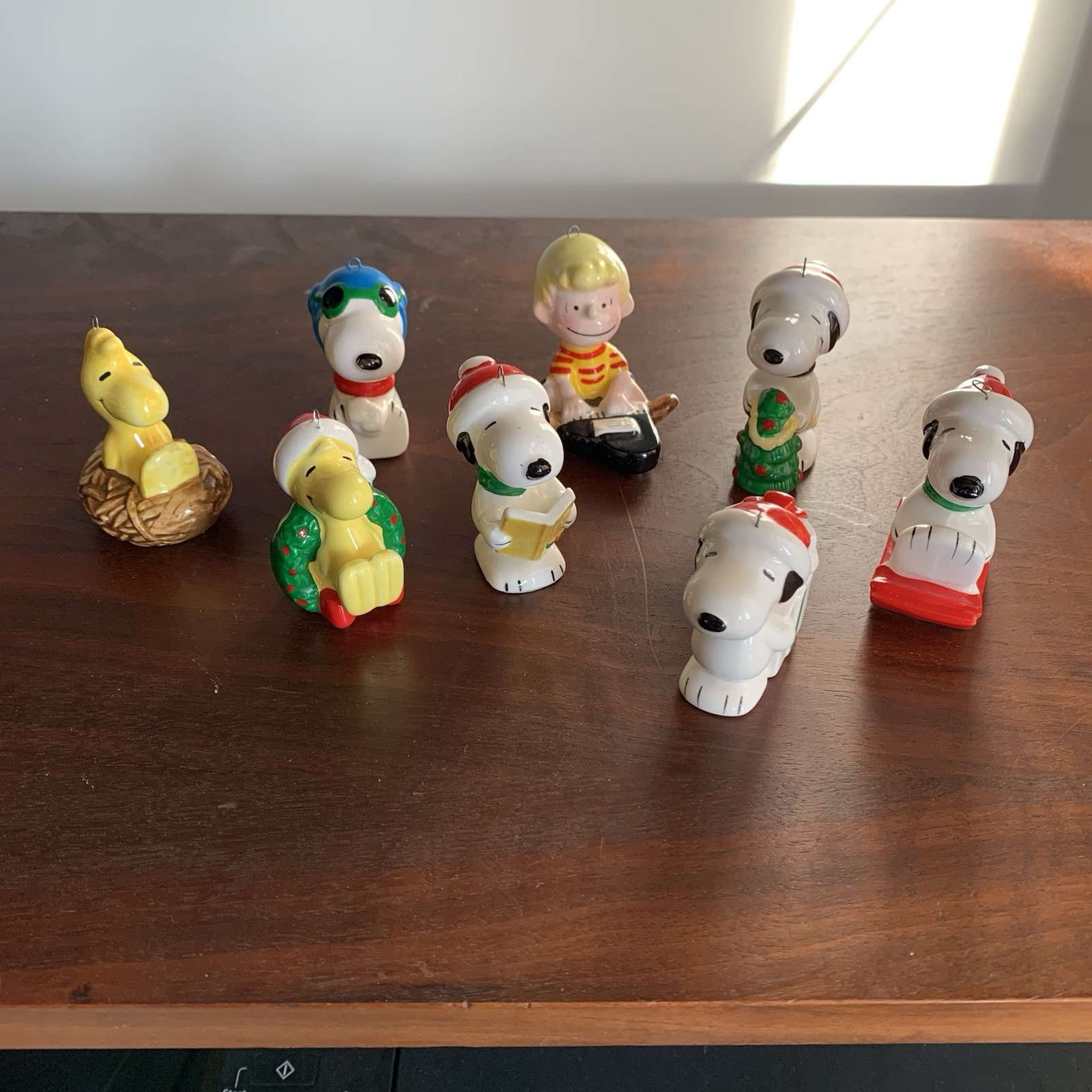 Vintage 1960s-70s Peanuts Snoopy Ceramic Figurine Ornaments United Feature Japan Vintage 1960s-70s Peanuts Snoopy Ceramic Figurine Ornaments United Feature Japan