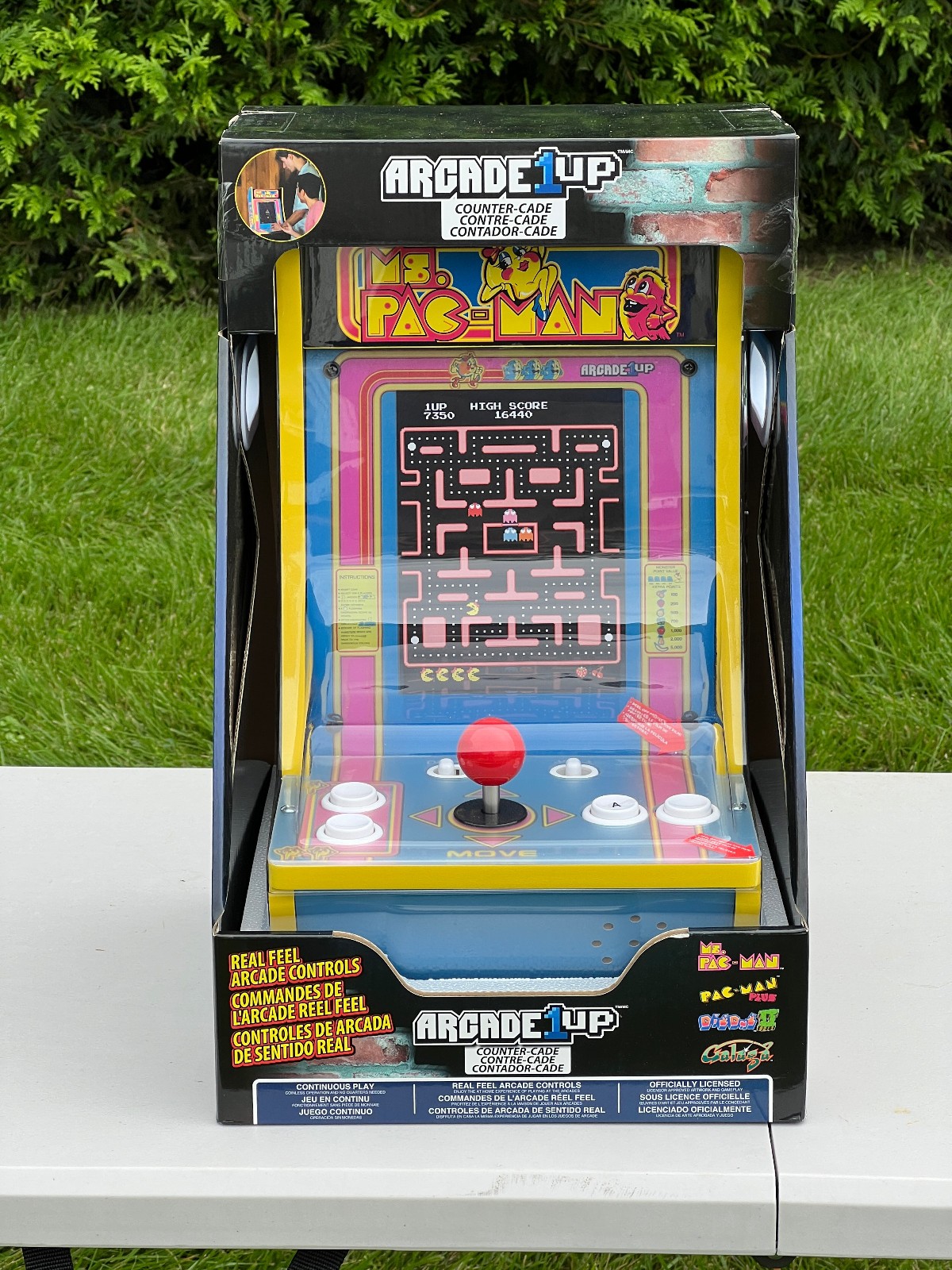Arcade1Up Ms Pac-Man 1 Player Countercade NEW Galaga Digdug II Pac-Man Plus Arcade1Up Ms Pac-Man 1 Player Countercade NEW Galaga Digdug II Pac-Man Plus