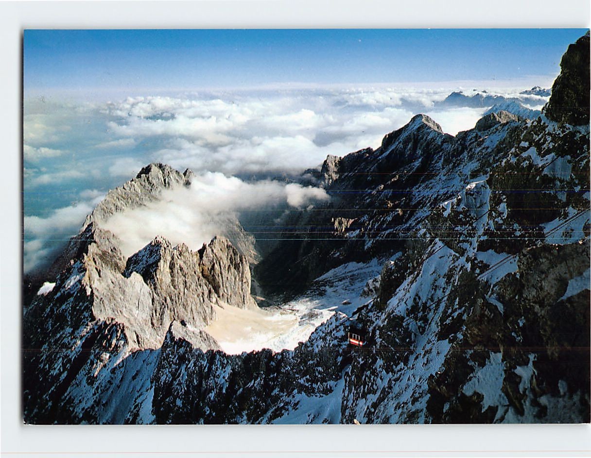 Postcard Zugspitze Mountain Germany Postcard Zugspitze Mountain Germany