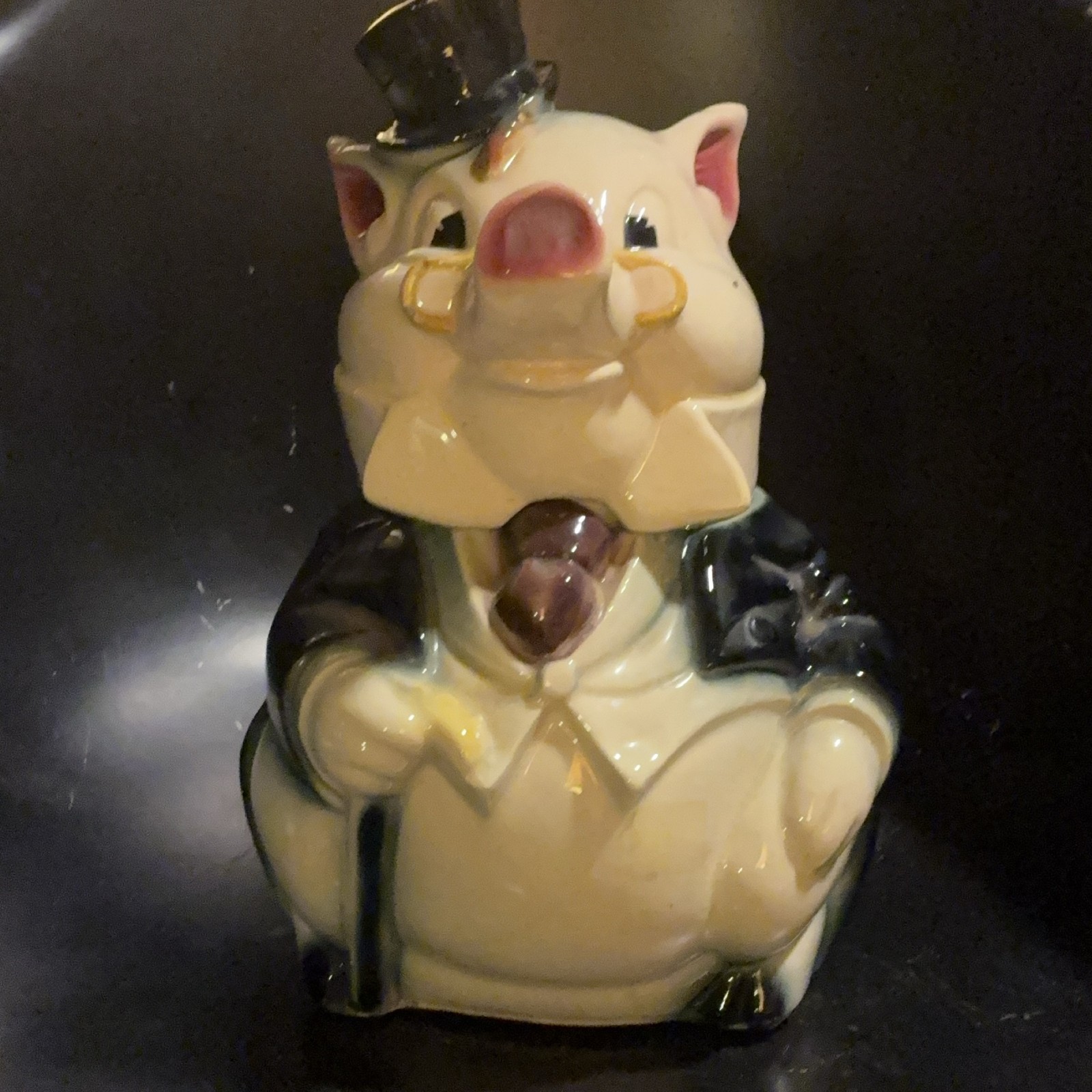 McCoy Vintage Ceramic Pig Cookie Jar with Lid 11.5\