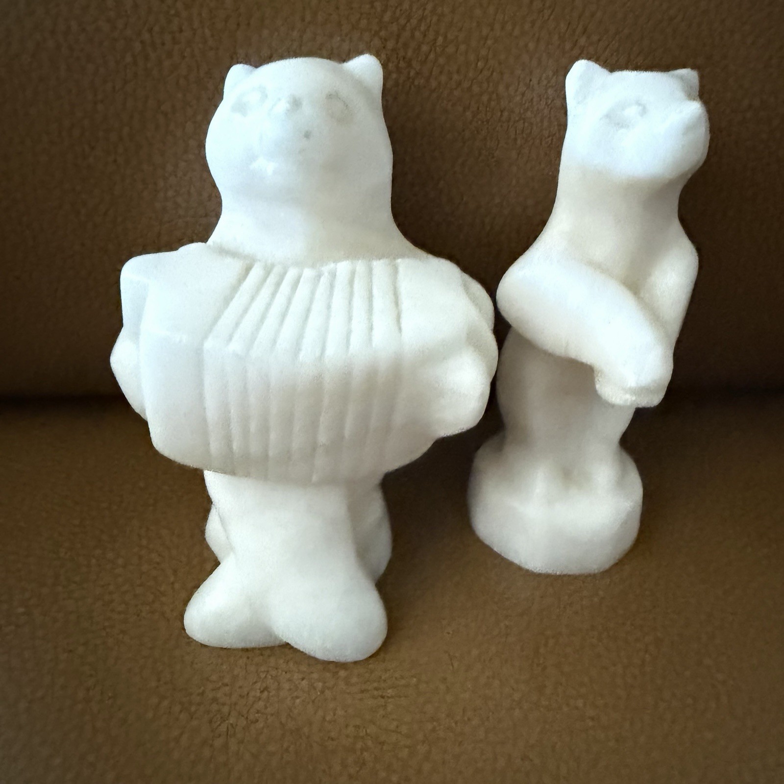 Marble,/Stone Russian Bears Figurines. Marble,/Stone Russian Bears Figurines.