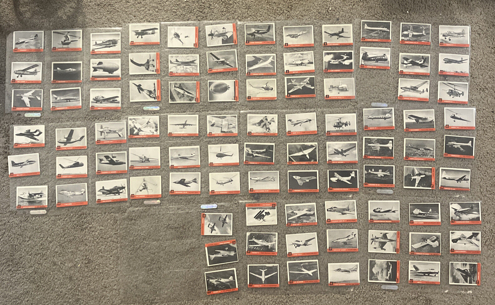 1956 Topps Jets - LOT OF 92 CARDS - Excellent Condition - Vintage - Rare
