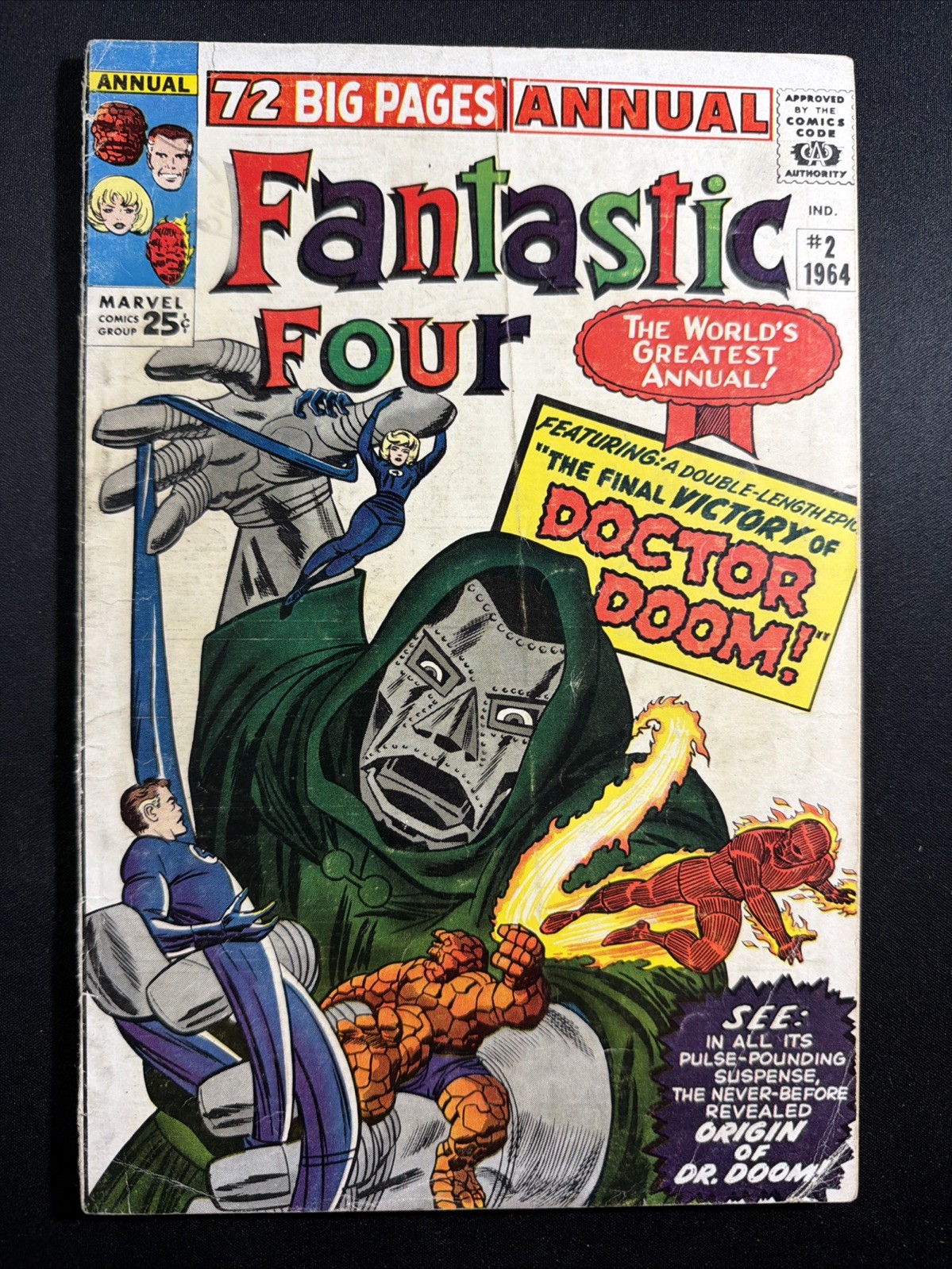 Fantastic Four Annual #2 1964 Marvel Comics origin of Dr Doom 1st Print Fair *A6