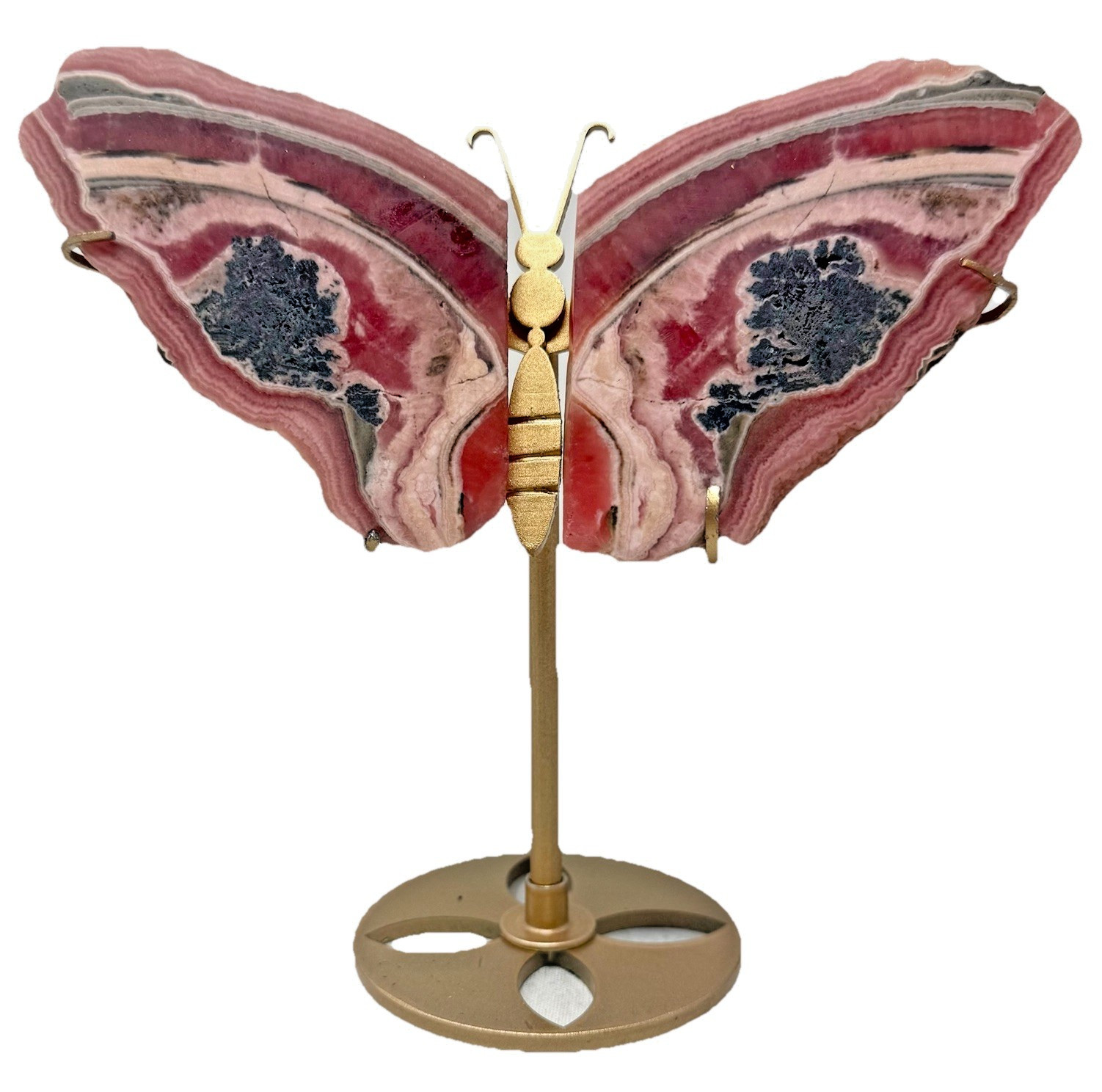 Beautiful Rhodochrosite Crystal Butterfly Wings Beautiful Rhodochrosite Crystal Butterfly Wings