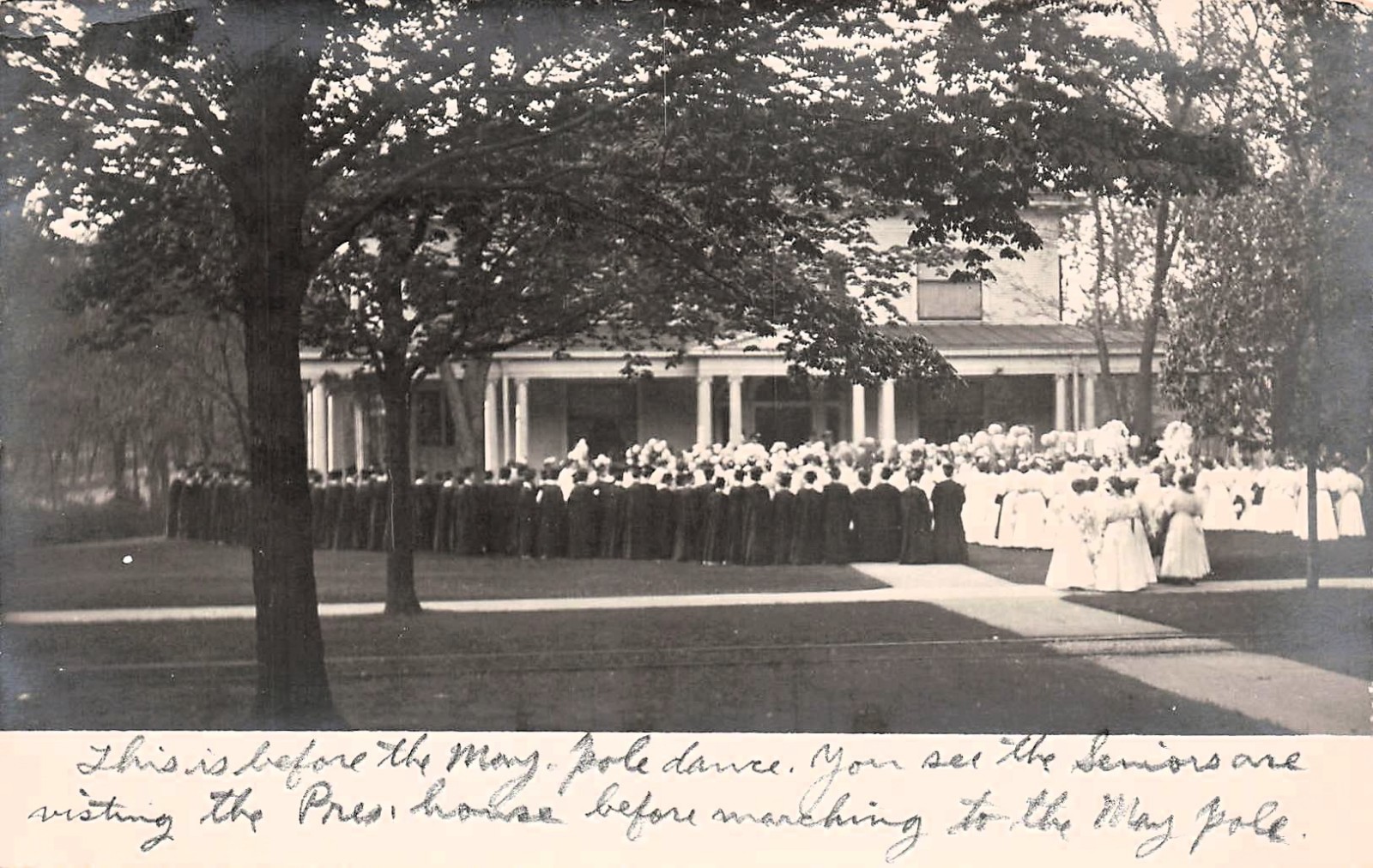 RPPC University of Illinois May Fete Maypole Dance Photo Postcard J75