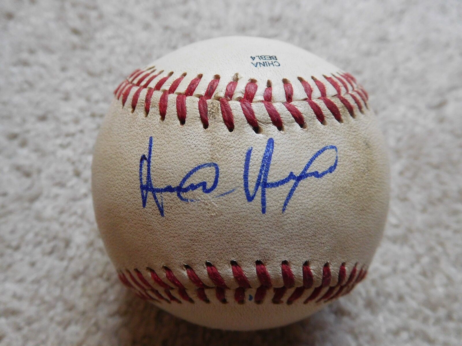 Alen Hanson Auto Autographed Signed AAA Game Used Ball San Francisco Giants