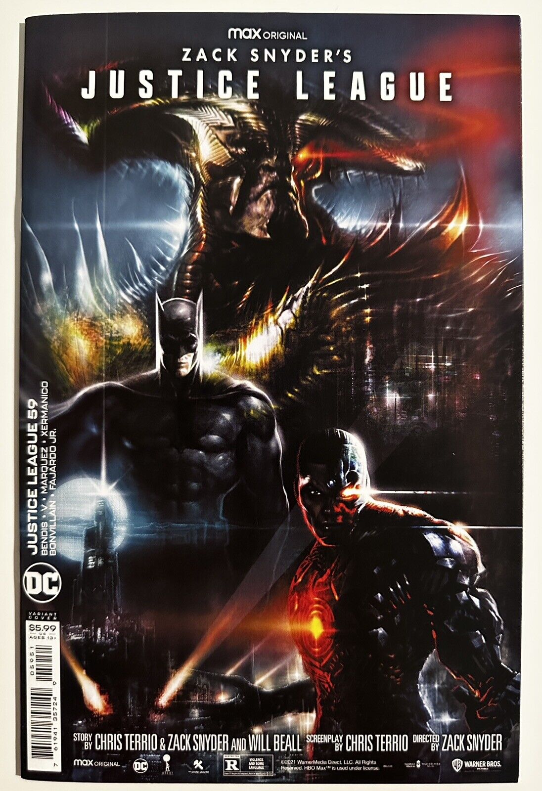 Justice League #59 NM+ (2021) Zach Snyder's Cut / Liam Sharp Movie Variant