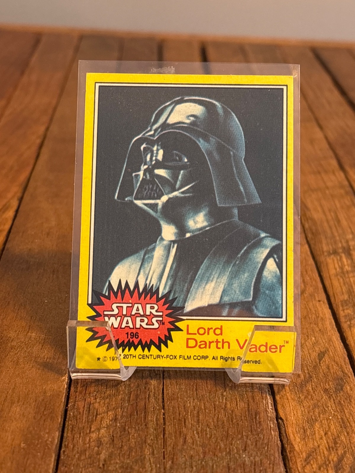 1977 star wars lord darth vader #196 1977 star wars lord darth vader #196