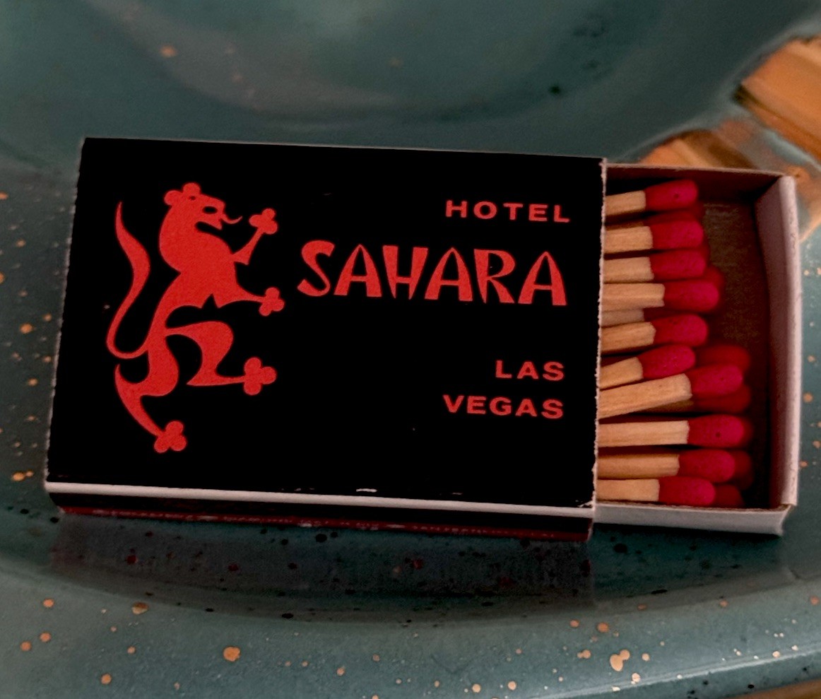 Vintage MCM Matchbook Sahara Las Vegas Strip Hotel Matchbox Advertising Matches Vintage MCM Matchbook Sahara Las Vegas Strip Hotel Matchbox Advertising Matches