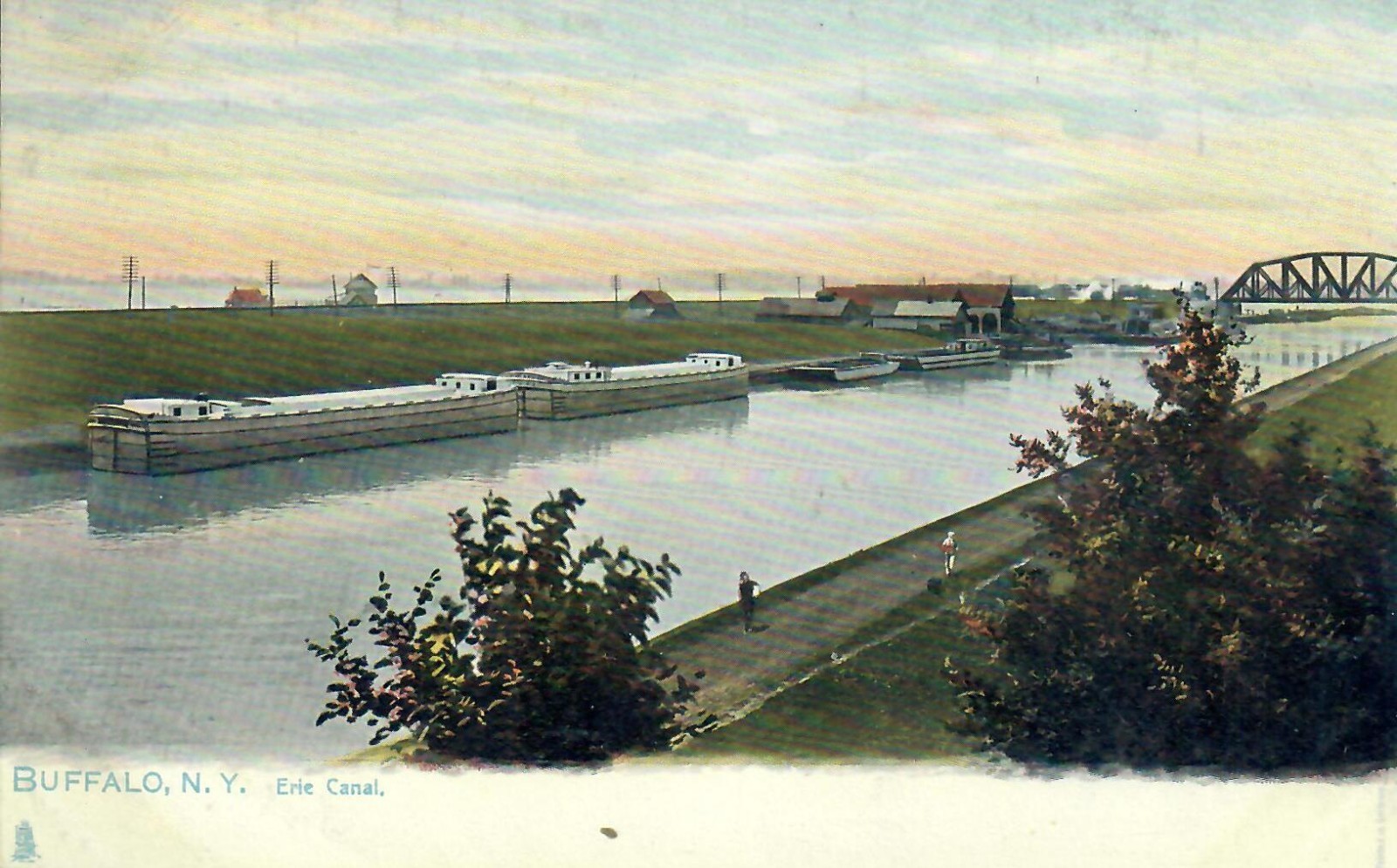 View on the Erie Canal Buffalo NY New York Raphael Tuck & Sons View on the Erie Canal Buffalo NY New York Raphael Tuck & Sons