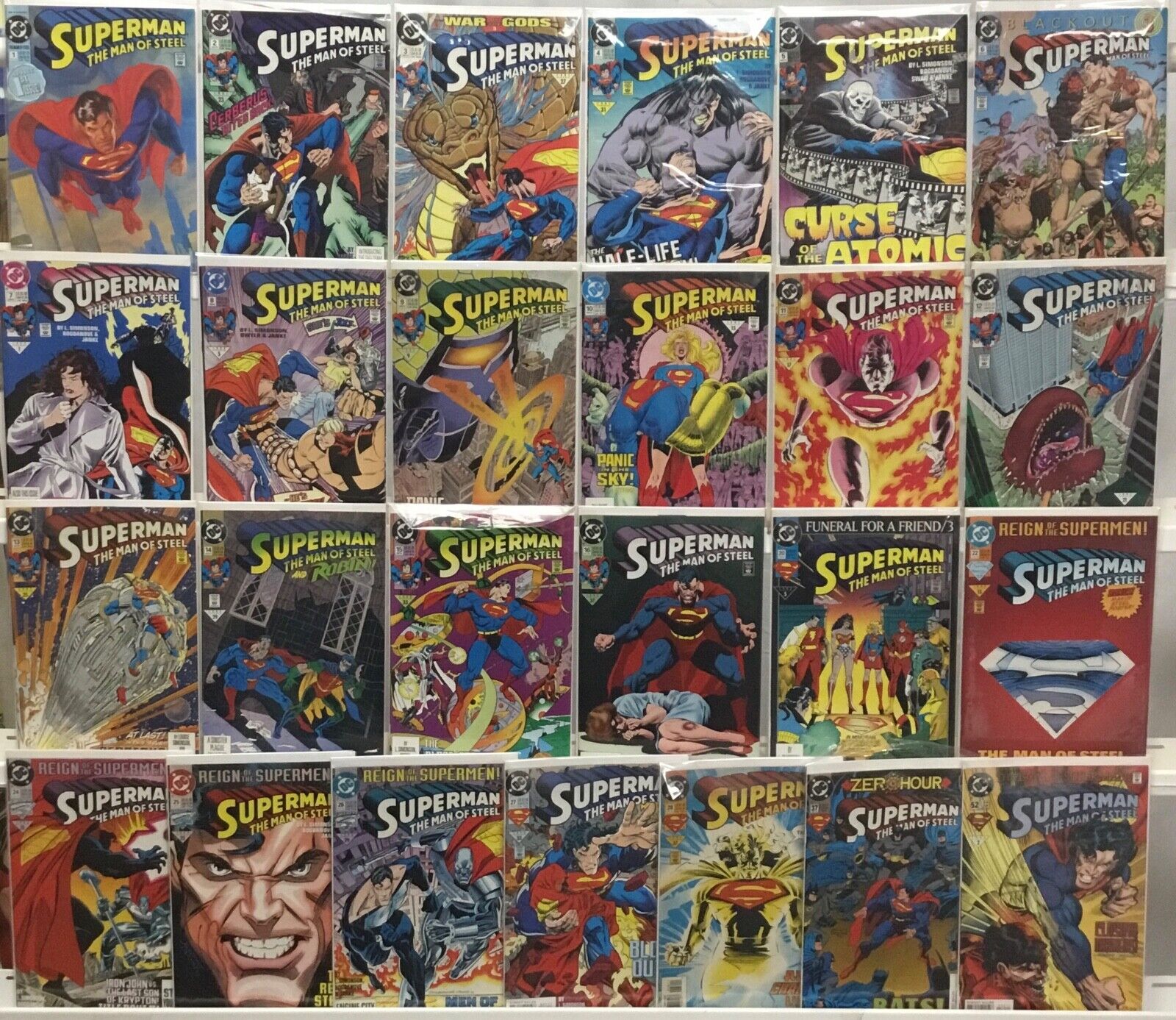 DC Comics - Superman The Man of Steel - Comic Book Lot of 25 Issues