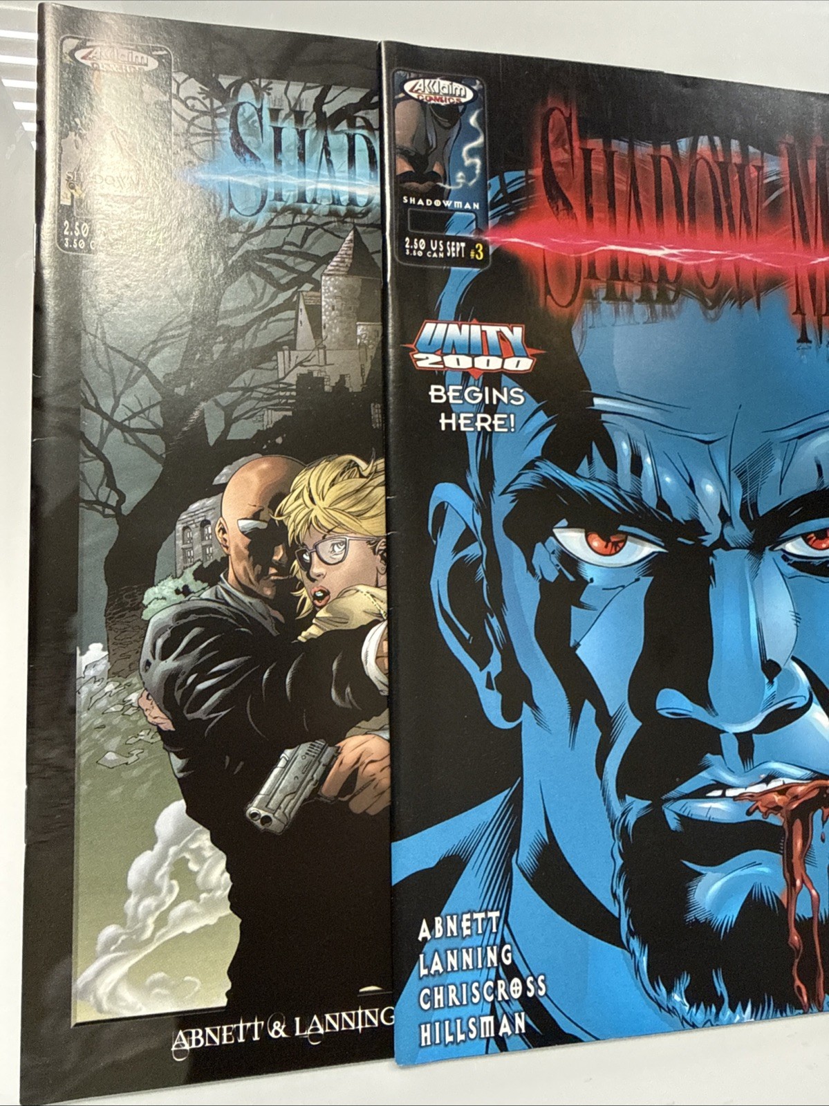 Shadowman Volume 3 #s 3 & 4 (1999, Acclaim) Low Print Runs; Very High Grade