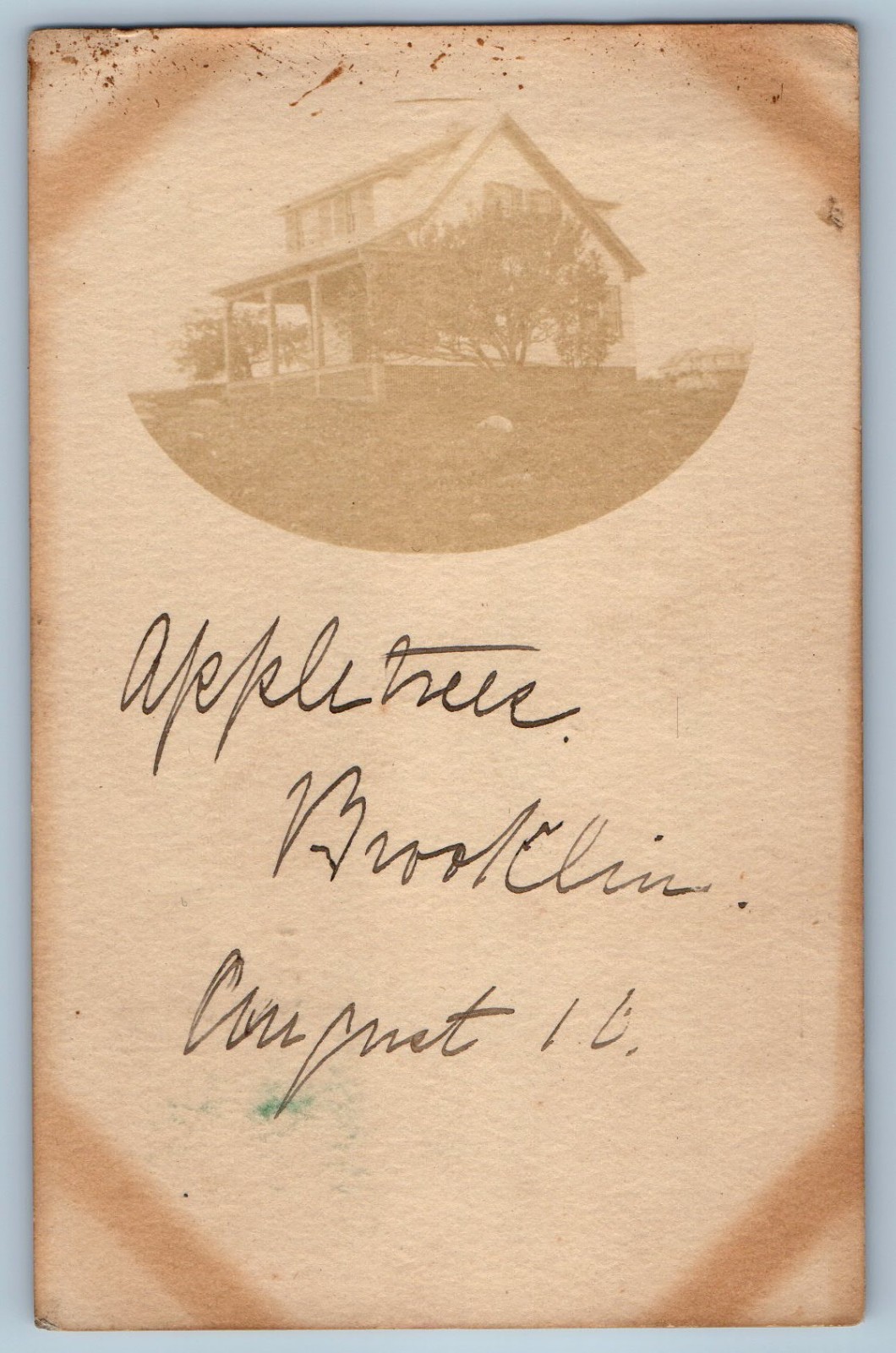 1907 View Of House Apple Trees Brooklin Maine ME RPPC Photo Antique Postcard 1907 View Of House Apple Trees Brooklin Maine ME RPPC Photo Antique Postcard