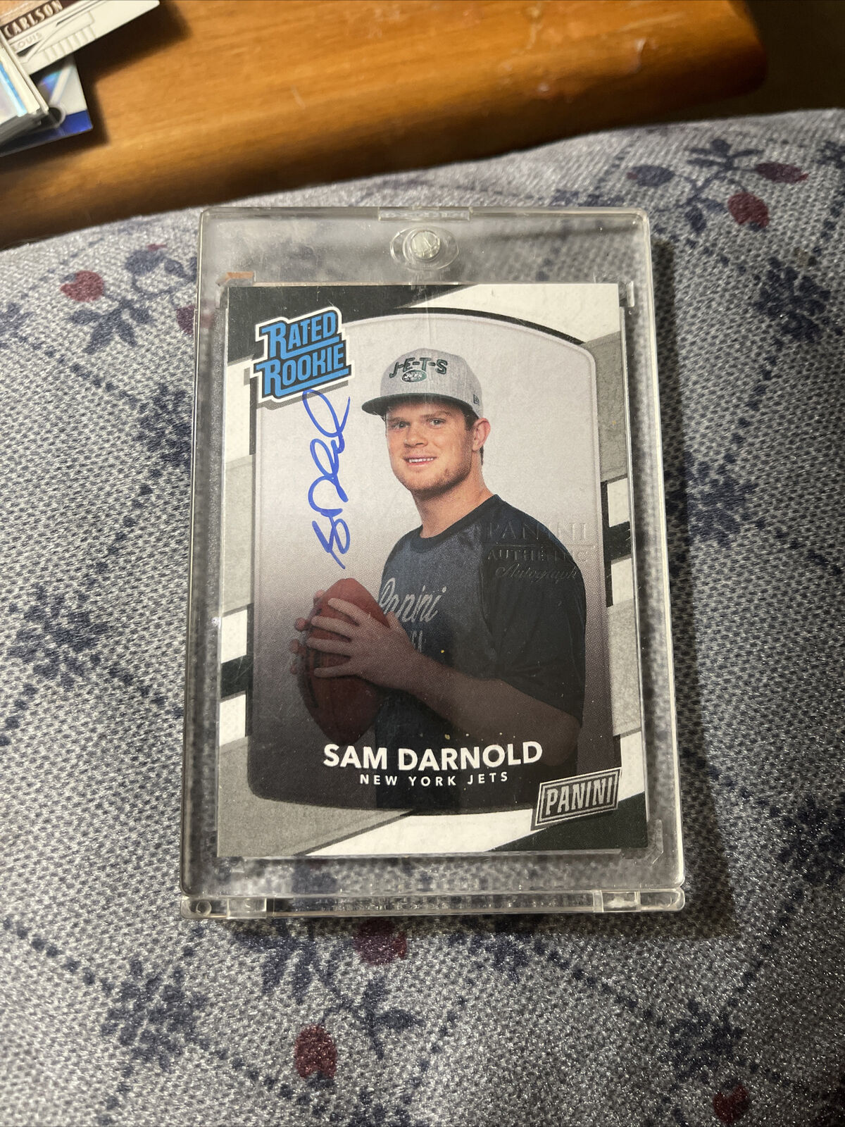 SAM DARNOLD 2018 Panini NEXT DAY RATED ROOKIE On Card AUTO RC PANTHERS