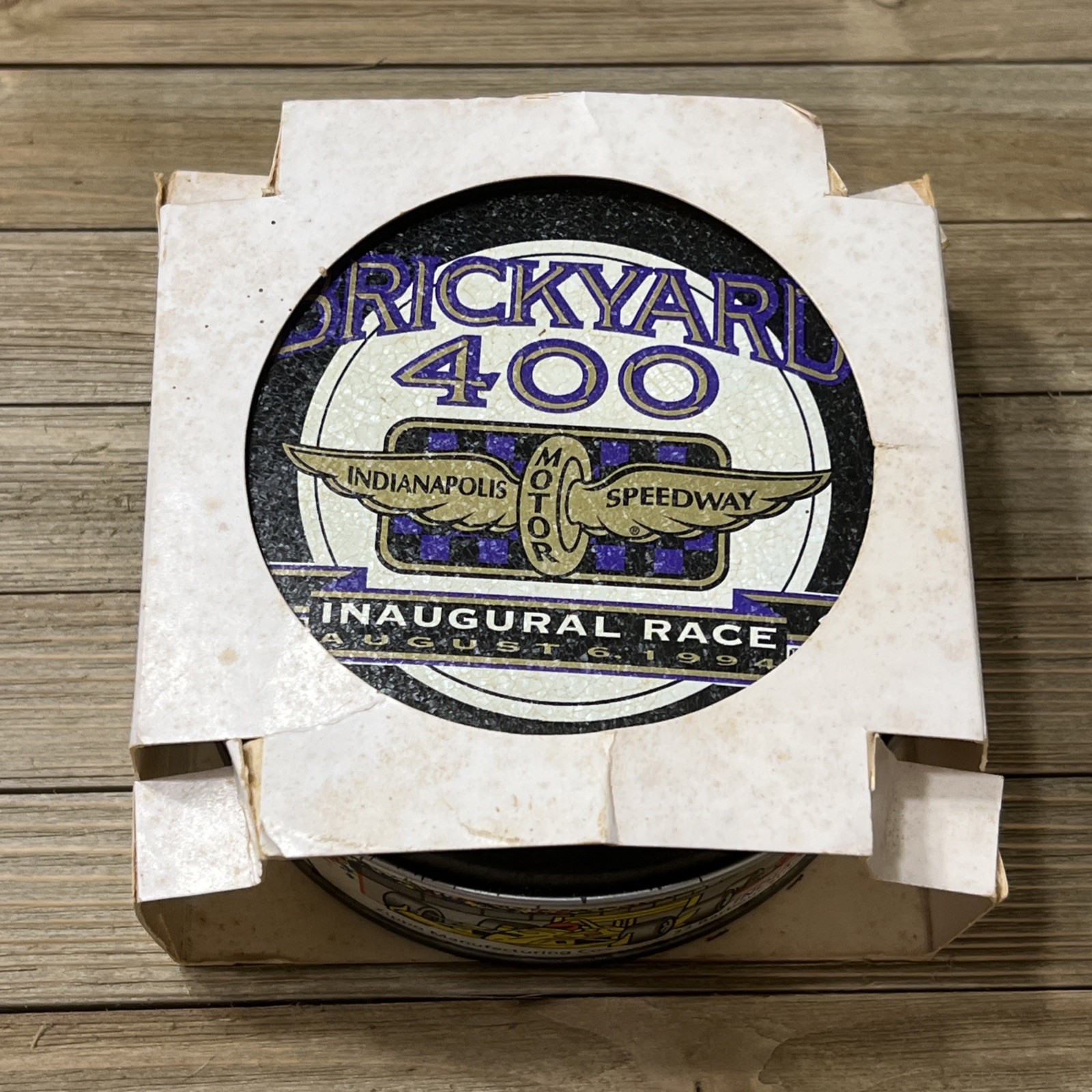 Vintage 1994 Brickyard 400 Racing Brass Zippo Lighter NEW In Tin Indy 500 NOS Vintage 1994 Brickyard 400 Racing Brass Zippo Lighter NEW In Tin Indy 500 NOS