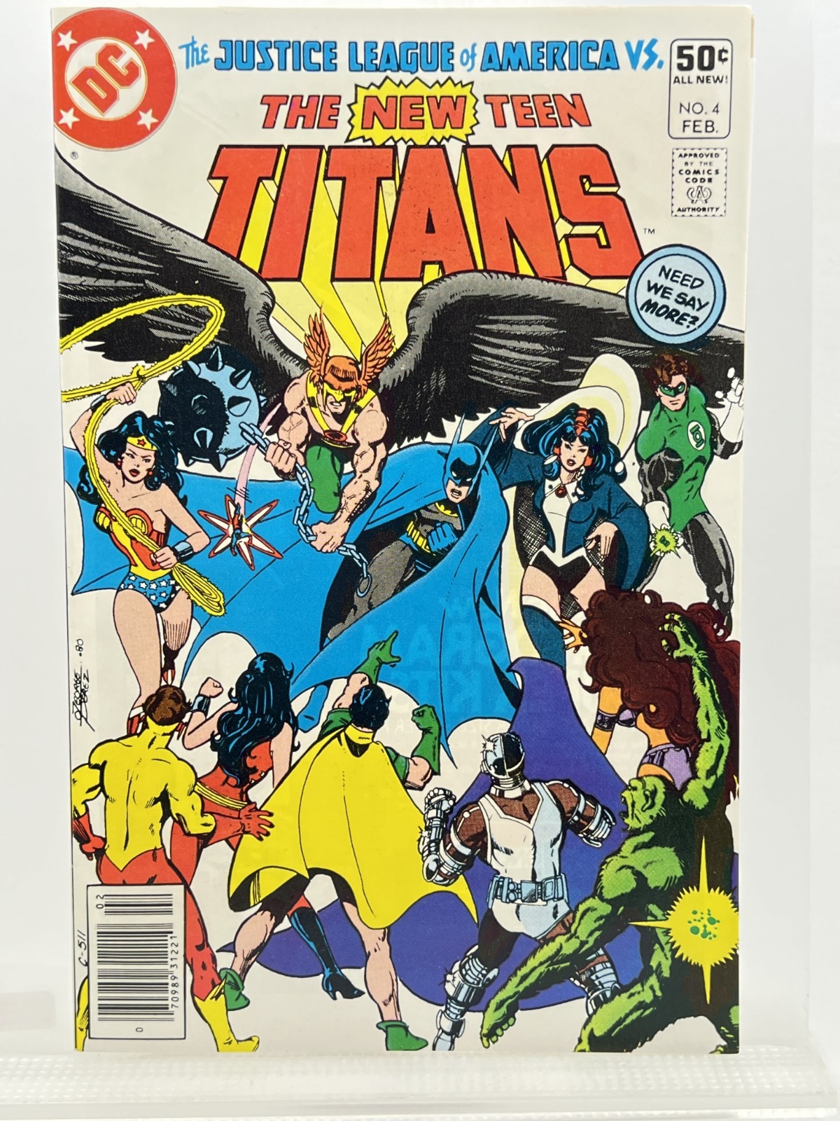 New Teen Titans 4 ~Est. Low 9s ~W pgs ~NEWSSTAND ~Sharp Corners ~Key New Teen Titans 4 ~Est. Low 9s ~W pgs ~NEWSSTAND ~Sharp Corners ~Key