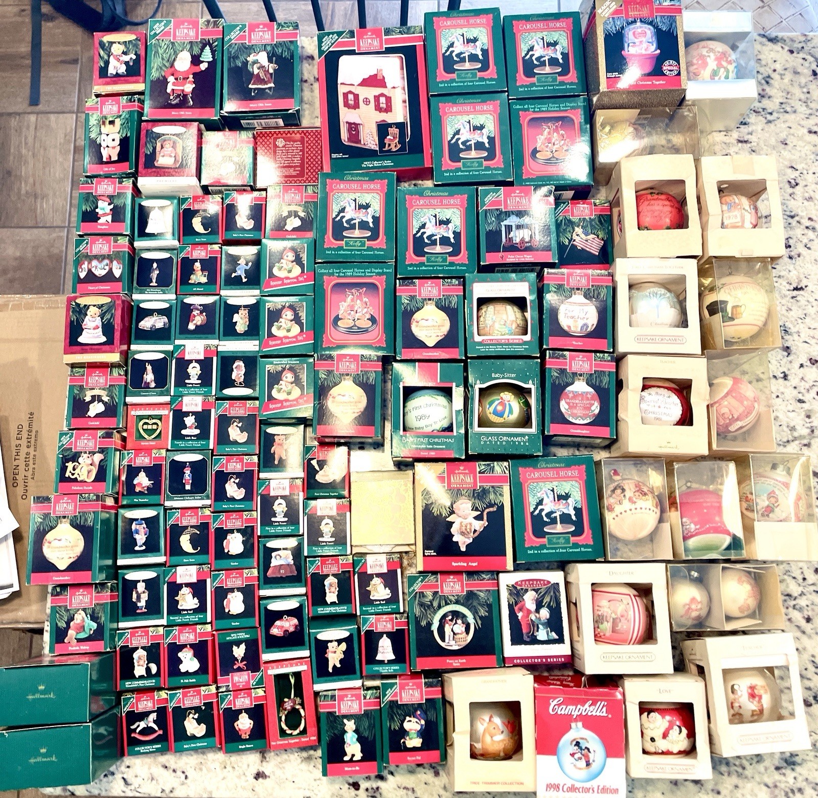 (104) - Vintage Hallmark Miniature Ornaments 1970’s To 1990’s (104) - Vintage Hallmark Miniature Ornaments 1970’s To 1990’s