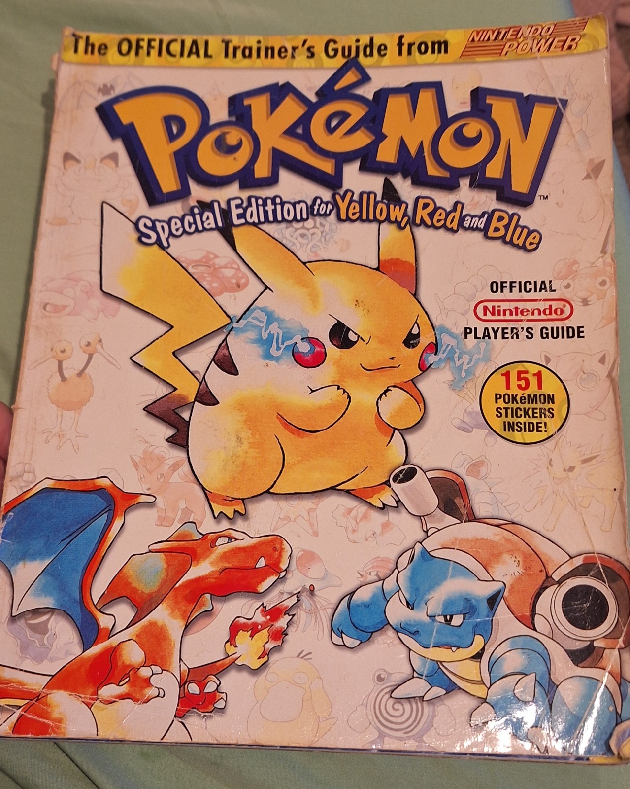 Vintage 1999 Official Pokemon Special Edition Yellow Red and Blue Trainers Guide Vintage 1999 Official Pokemon Special Edition Yellow Red and Blue Trainers Guide