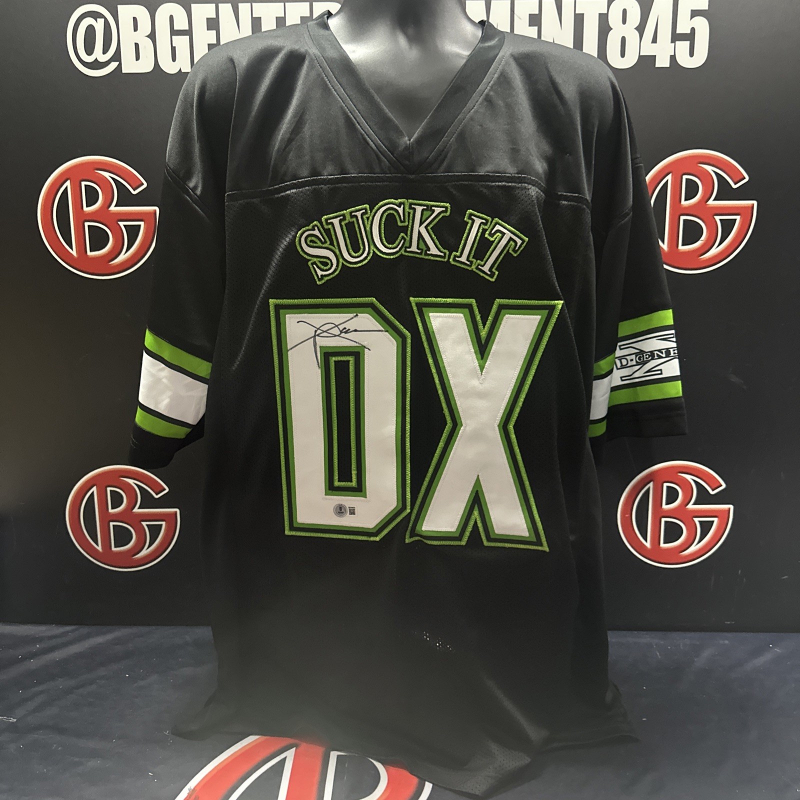 X-Pac Autographed WWE DX Suck It Signed Black Jersey Beckett BAS X-Pac Autographed WWE DX Suck It Signed Black Jersey Beckett BAS