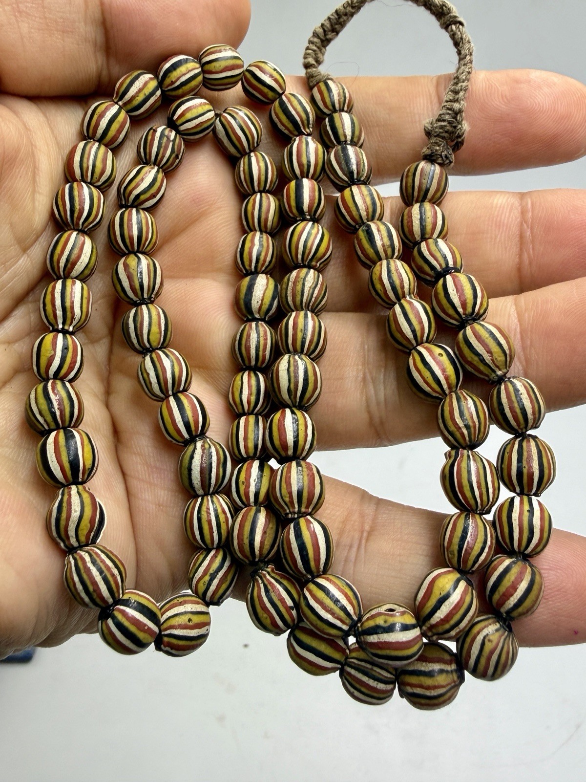 Ancient Old Roman Mosaic Glass Wonderful Rare Unique Beds Necklace Ancient Old Roman Mosaic Glass Wonderful Rare Unique Beds Necklace