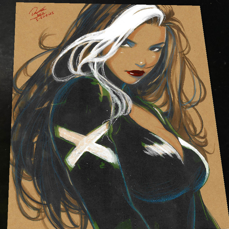 Rogue X-Men Art Print Signed 8.5x11 | Art by Keyeske Rogue X-Men Art Print Signed 8.5x11 | Art by Keyeske