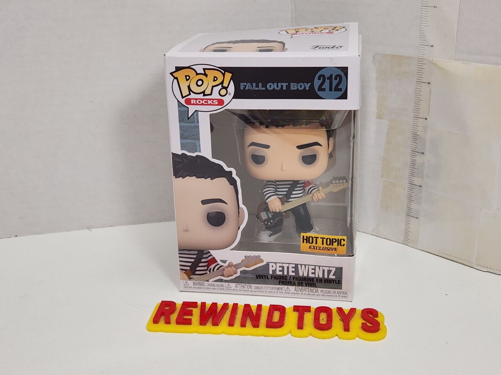 Funko Pop Vinyl FOB Fall Out Boy Pete Wentz # 212 Hot Topic Exclusive