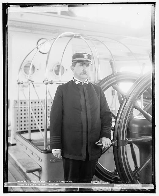 Photo:U.S.S. Newark Captain Farquhar Naval Officer Portrait