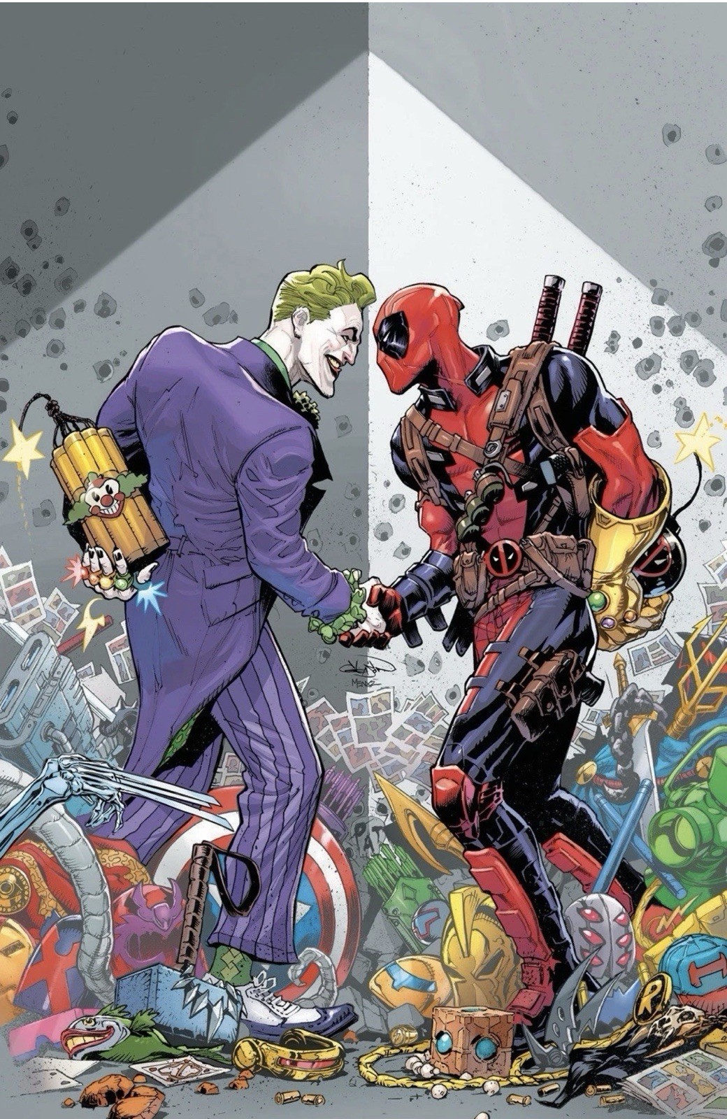 Deadpool Batman #1 Patrick Gleason Virgin Color Hold DC MARVEL COMICS LTD 1000 Deadpool Batman #1 Patrick Gleason Virgin Color Hold DC MARVEL COMICS LTD 1000