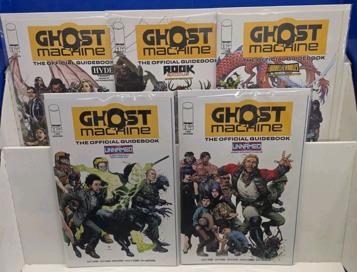 GHOST MACHINE THE OFFICIAL GUIDEBOOK #1-5 (IMAGE) COMPLETE COVER A SET/ NM-/+ GHOST MACHINE THE OFFICIAL GUIDEBOOK #1-5 (IMAGE) COMPLETE COVER A SET/ NM-/+