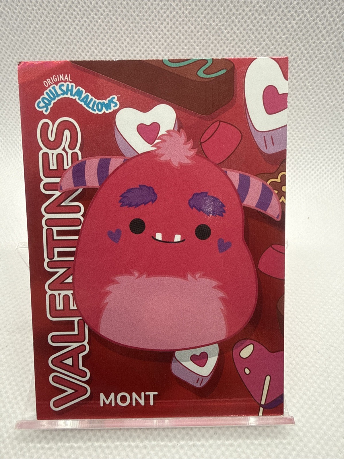 2024 Panini Squishmallows Original Series 1 Valentines #7 Mont FOIL Itm4054 2024 Panini Squishmallows Original Series 1 Valentines #7 Mont FOIL Itm4054